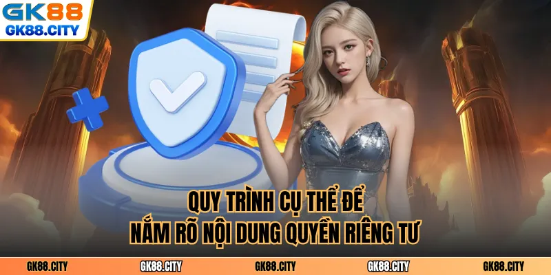 Quy trình cụ thể để nắm rõ nội dung quyền riêng tư